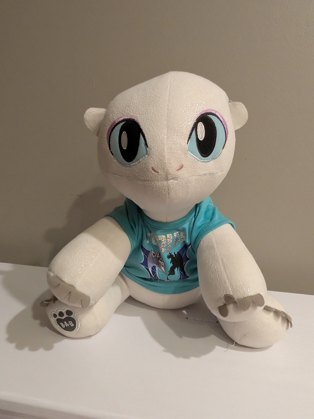 Build-A-Bear Workshop Light Fury Plush How To Train Your Dragon